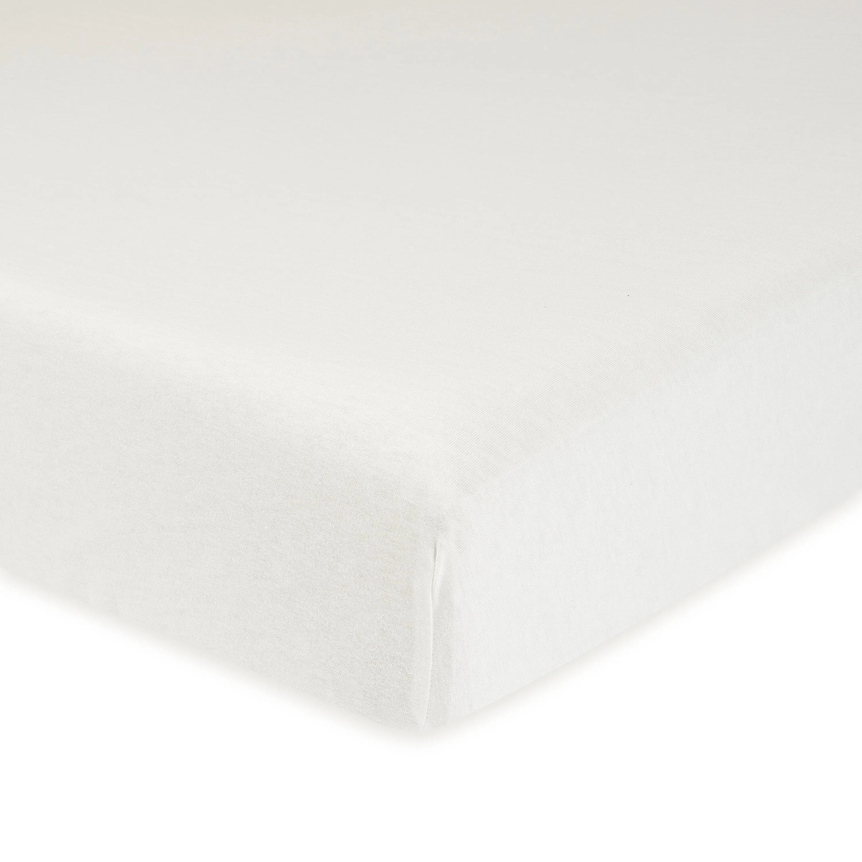 1-Pack Neutral White Organic Fitted Crib Sheet