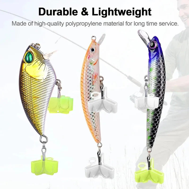 100-10Pcs Lightweight Accessories with Slots Sleeves Tool Durable Protector Caps Fishing Out Hook Cover Safety Treble Fish Gear