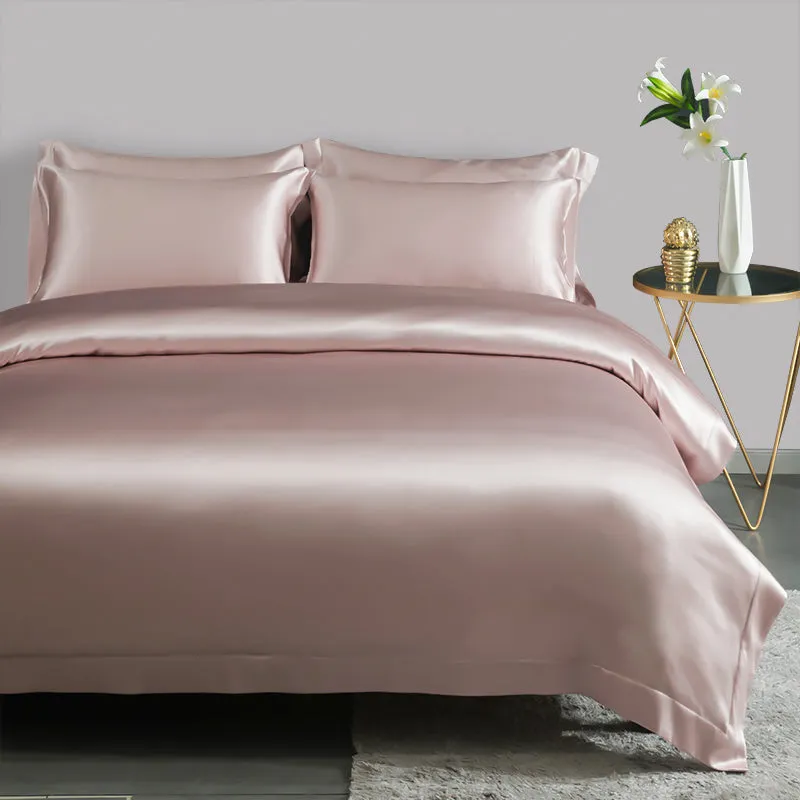 19 Momme 3PCS Duvet Cover Set Seamless Luxury Silk Bedding Sets