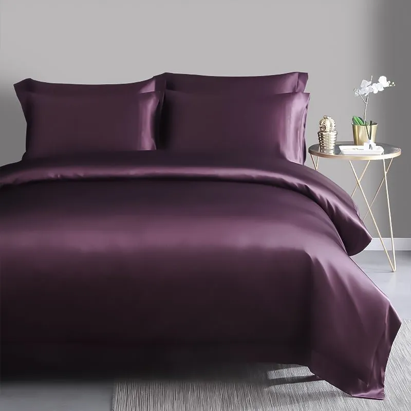 19 Momme 4PCS Duvet Cover Set (fitted sheet) Silk Bedding Sets