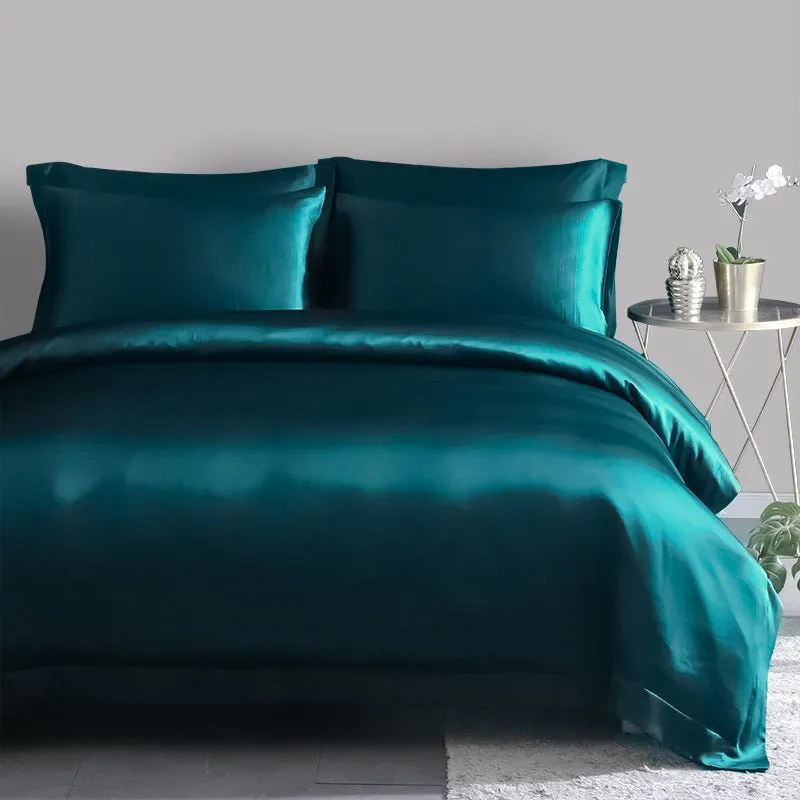 19 Momme 4PCS Duvet Cover Set (fitted sheet) Silk Bedding Sets