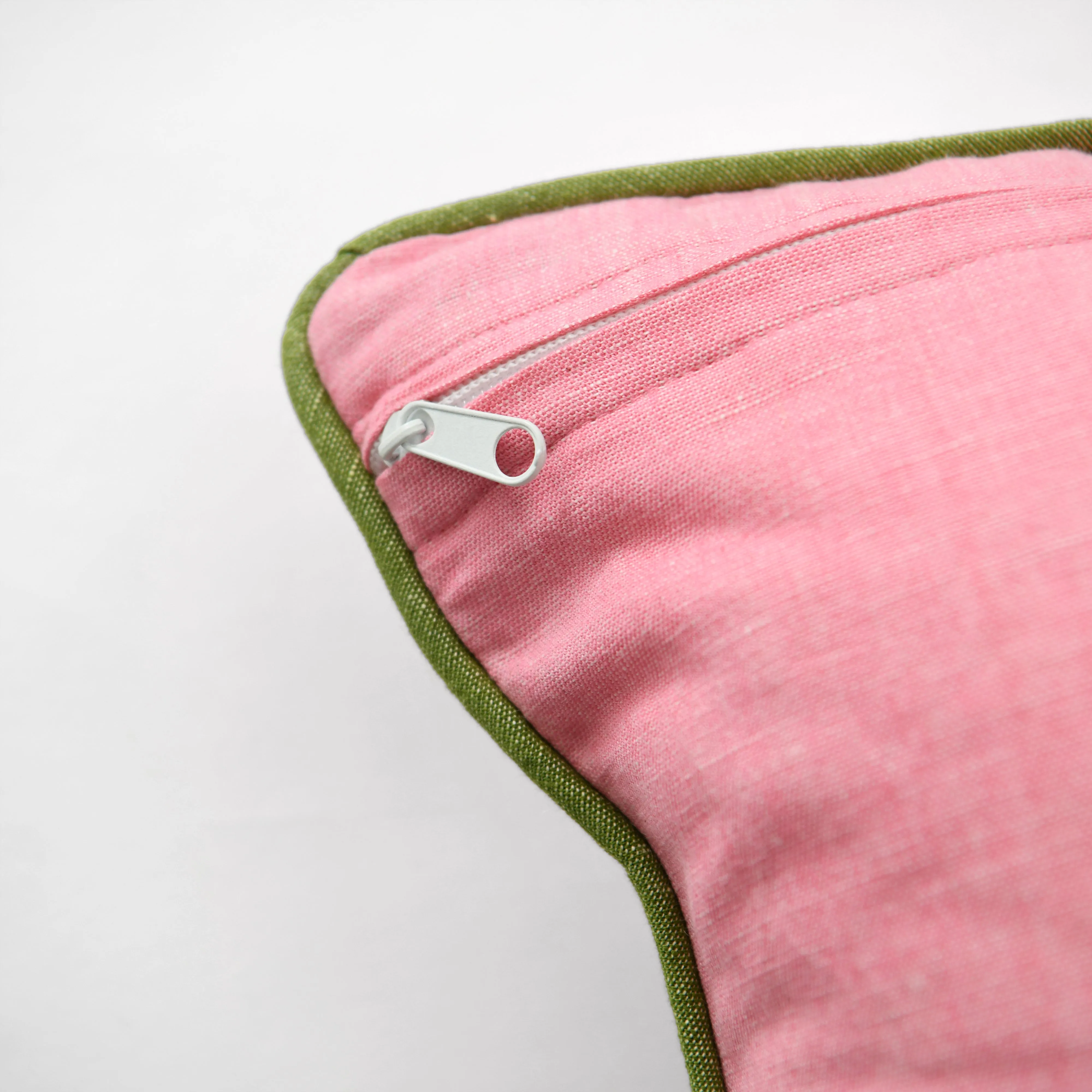 20" Square Rosa Pillow - Avocado Piping