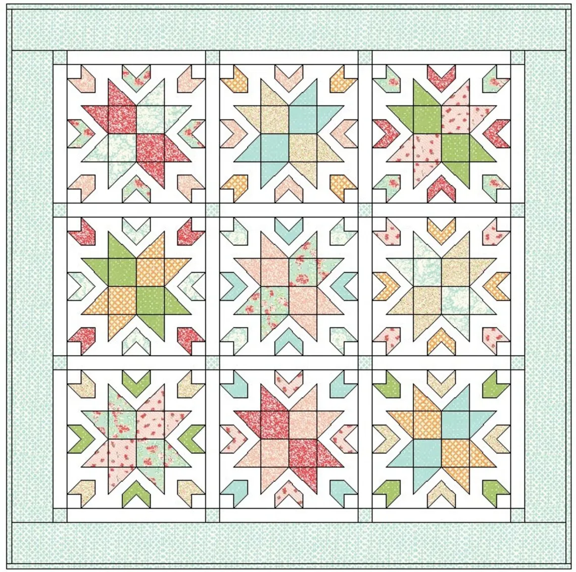 4219 Dawn Quilt (e-pattern)