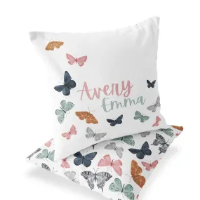 Bentley's Butterfly Personalized Pillow