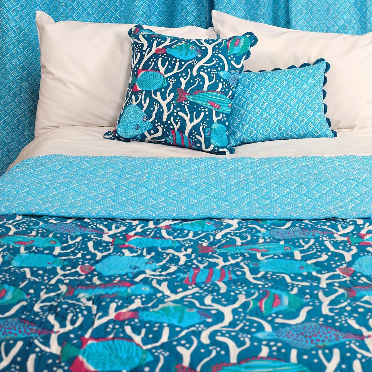 Blue Ocean Reef Quilt