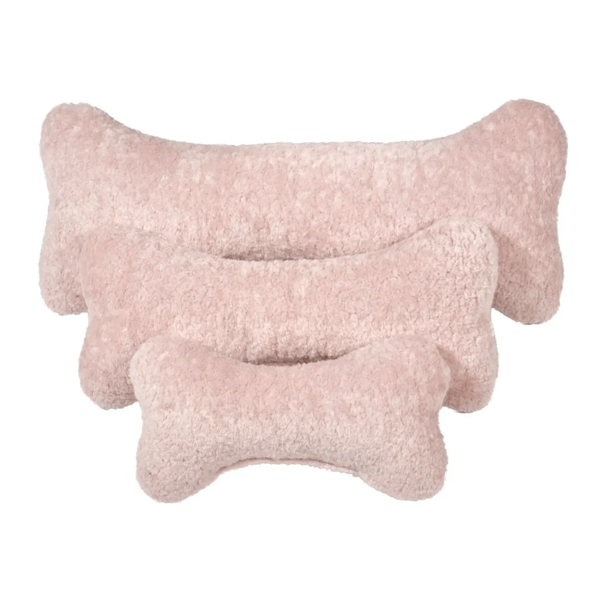 Bumper Bone Pillow | Blush Pink Microvelvet