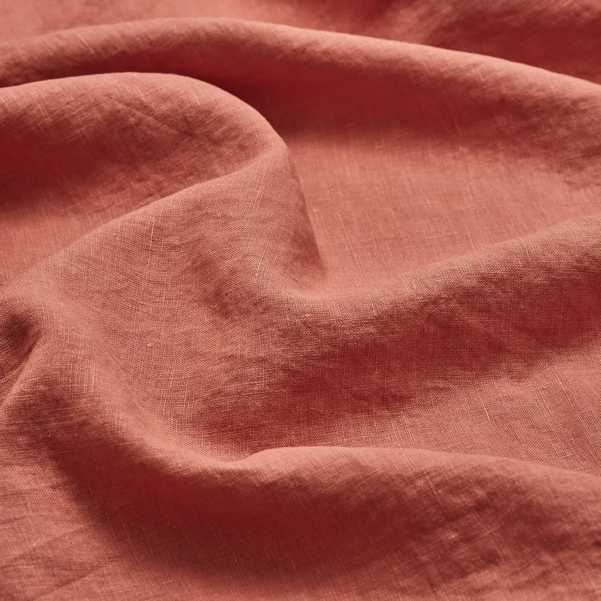 Burnt Orange 100% Linen Duvet Cover