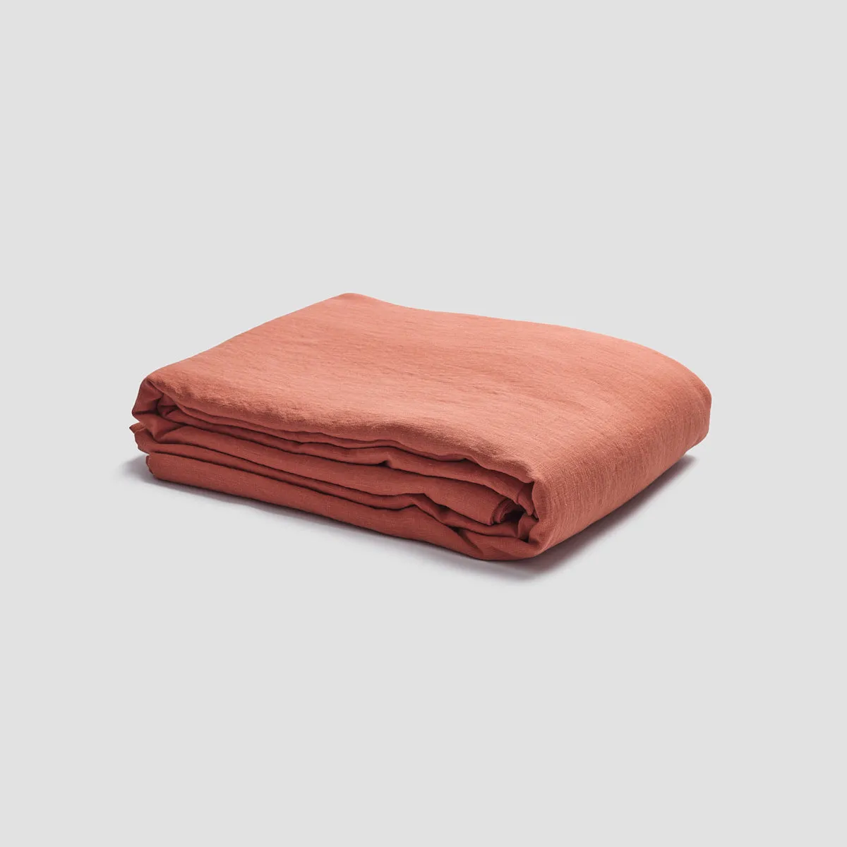 Burnt Orange 100% Linen Duvet Cover