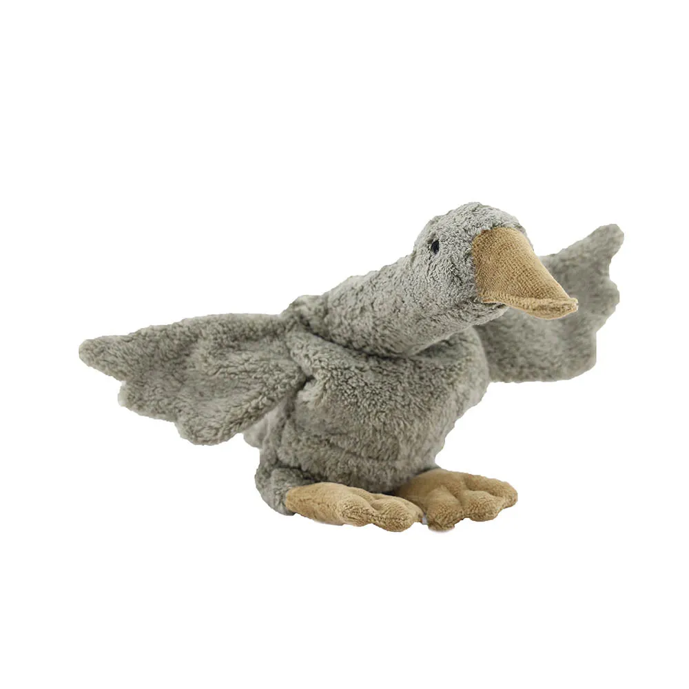 Cuddly Animal Goose Small Grey - Warming Pillow - Vegan