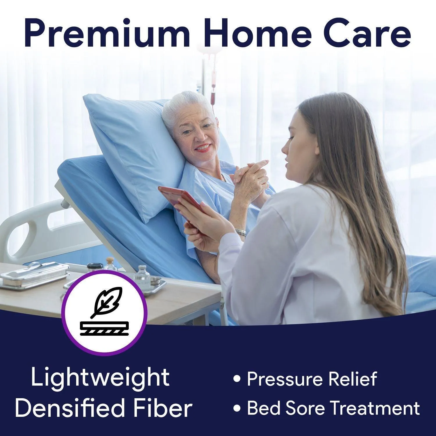 Densified Fiber Hospital Bed Mattress- Bed Sore Prevention