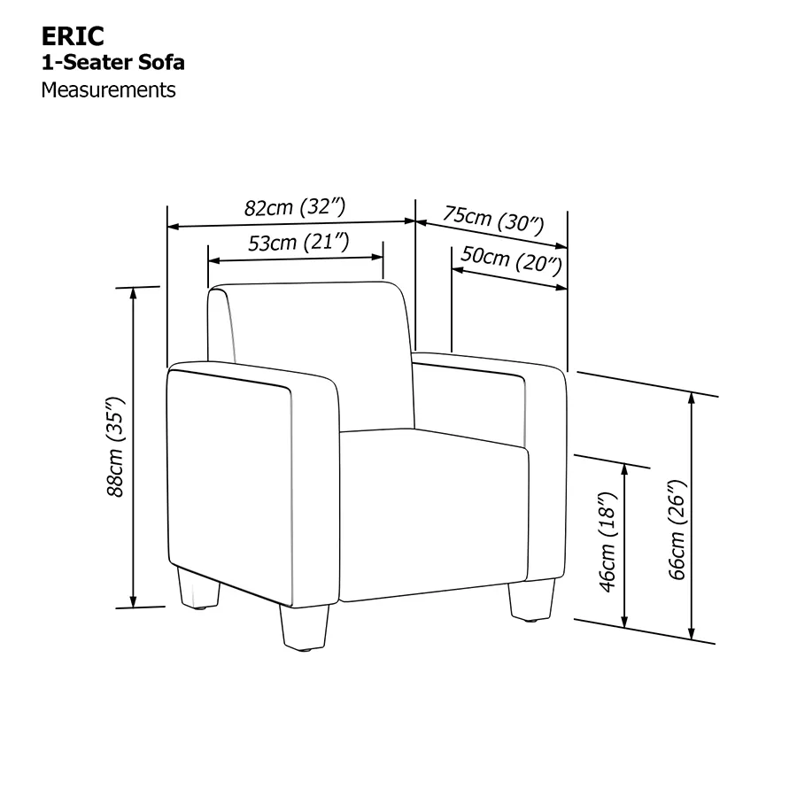 Eric 1 Seater Sofa