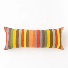 Fiesta Stripe Cotton Bolster Pillow 14"x 34"