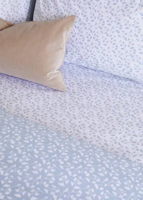 Foxford Blue Petal Fitted Sheet