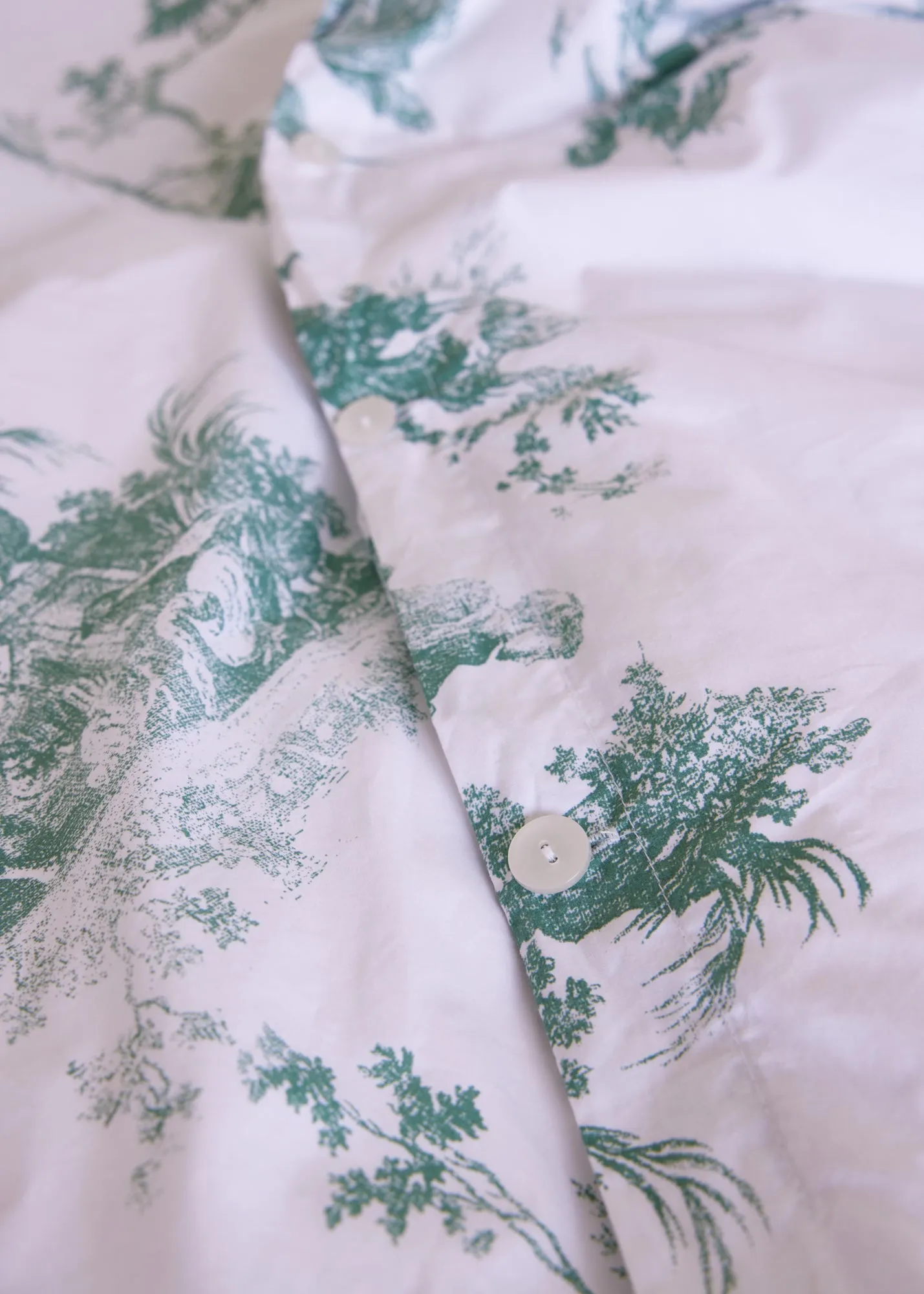 Foxford Green Toile Duvet Set