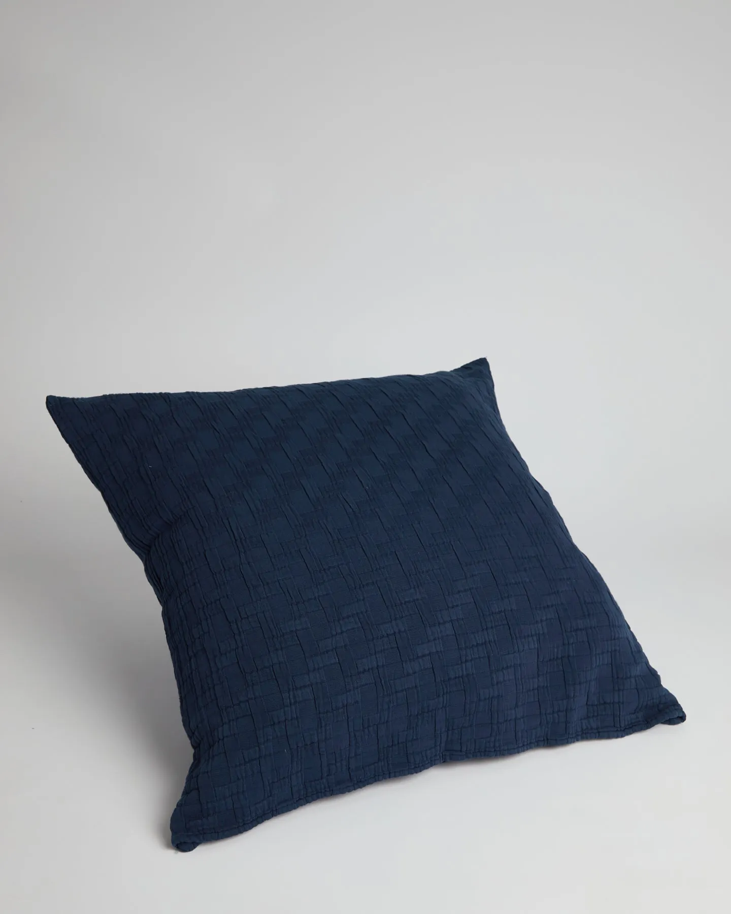 Foxford Midnight Waffle Cushion Cover Large