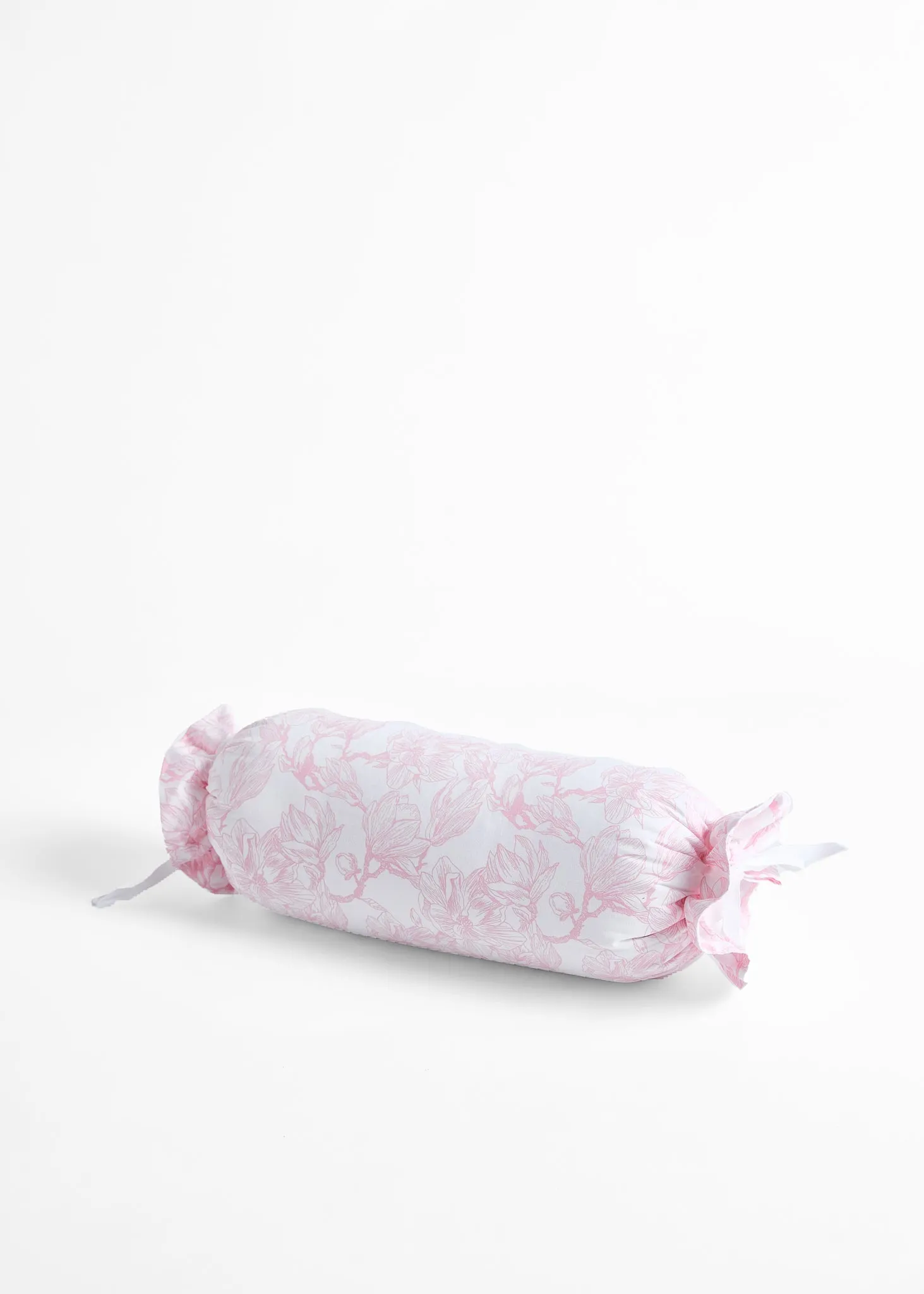 Foxford Pink Magnolia Bolster Cushion