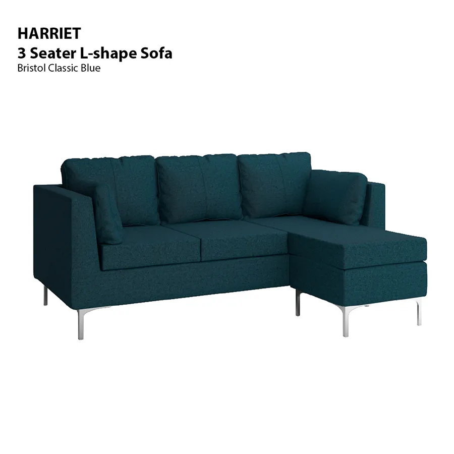 Harriet L-shape 3 Seat Sofa