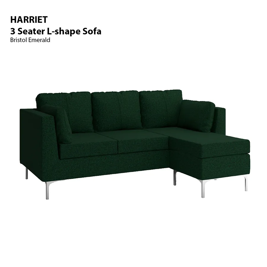 Harriet L-shape 3 Seat Sofa