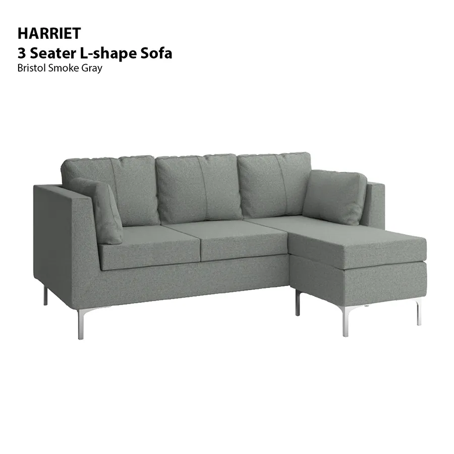 Harriet L-shape 3 Seat Sofa