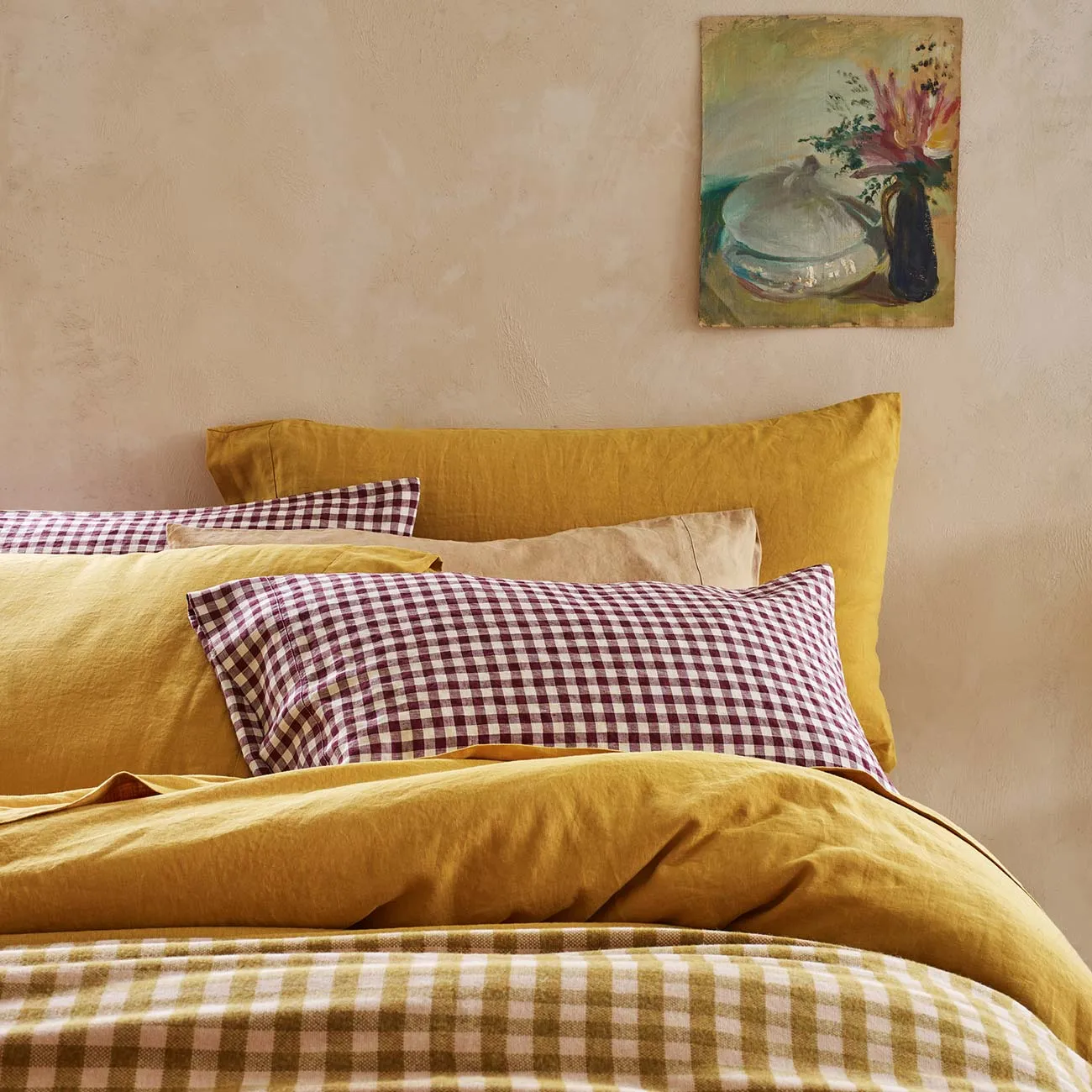 Honey 100% Linen Duvet Cover