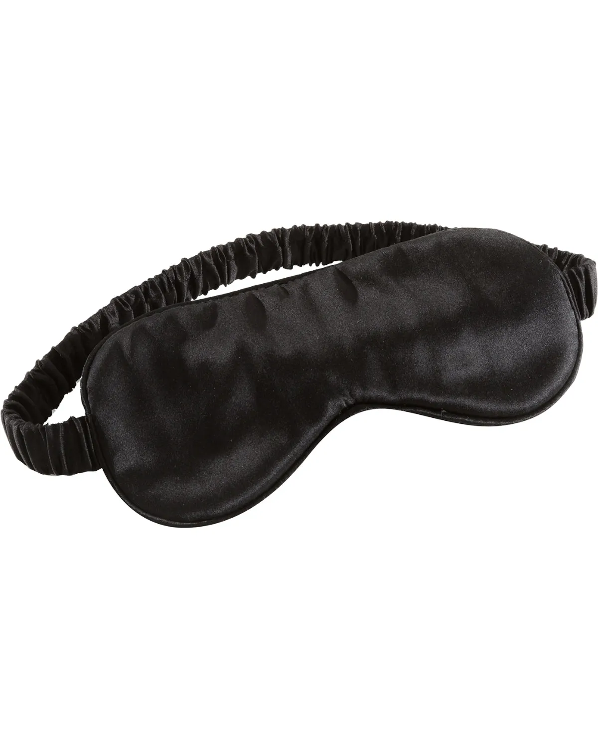 Jana Set - Silk Pillow Case & Eye Mask in Midnight Black