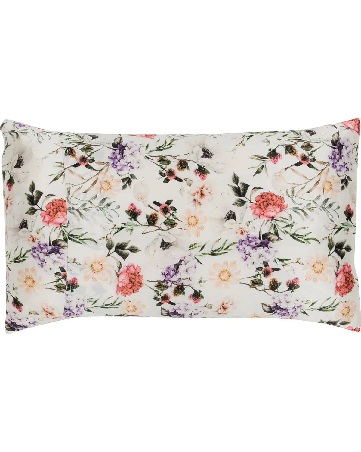 Jana Set - Silk Pillow Case & Eye Mask in Ravello Florals