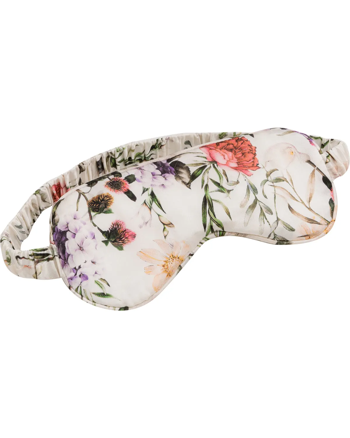 Jana Set - Silk Pillow Case & Eye Mask in Ravello Florals