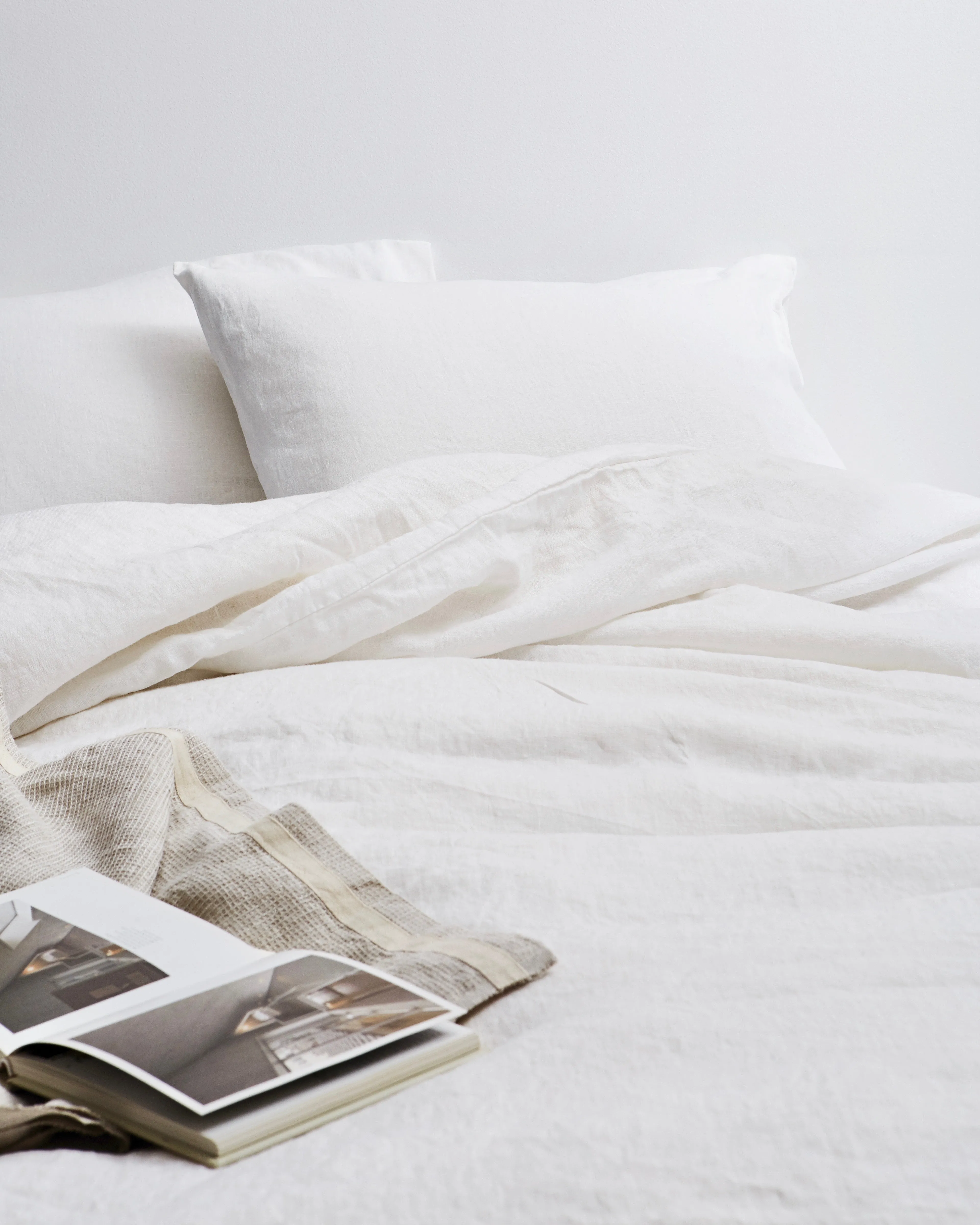 Linen Duvet Cover: White