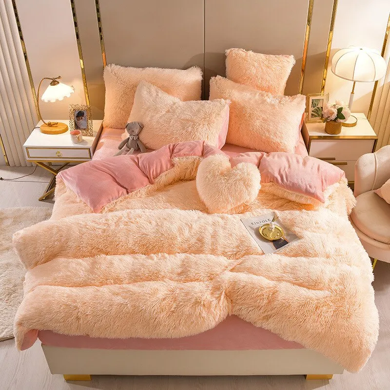 Luxury Plush Autumn & Winter Bedding Cover Set