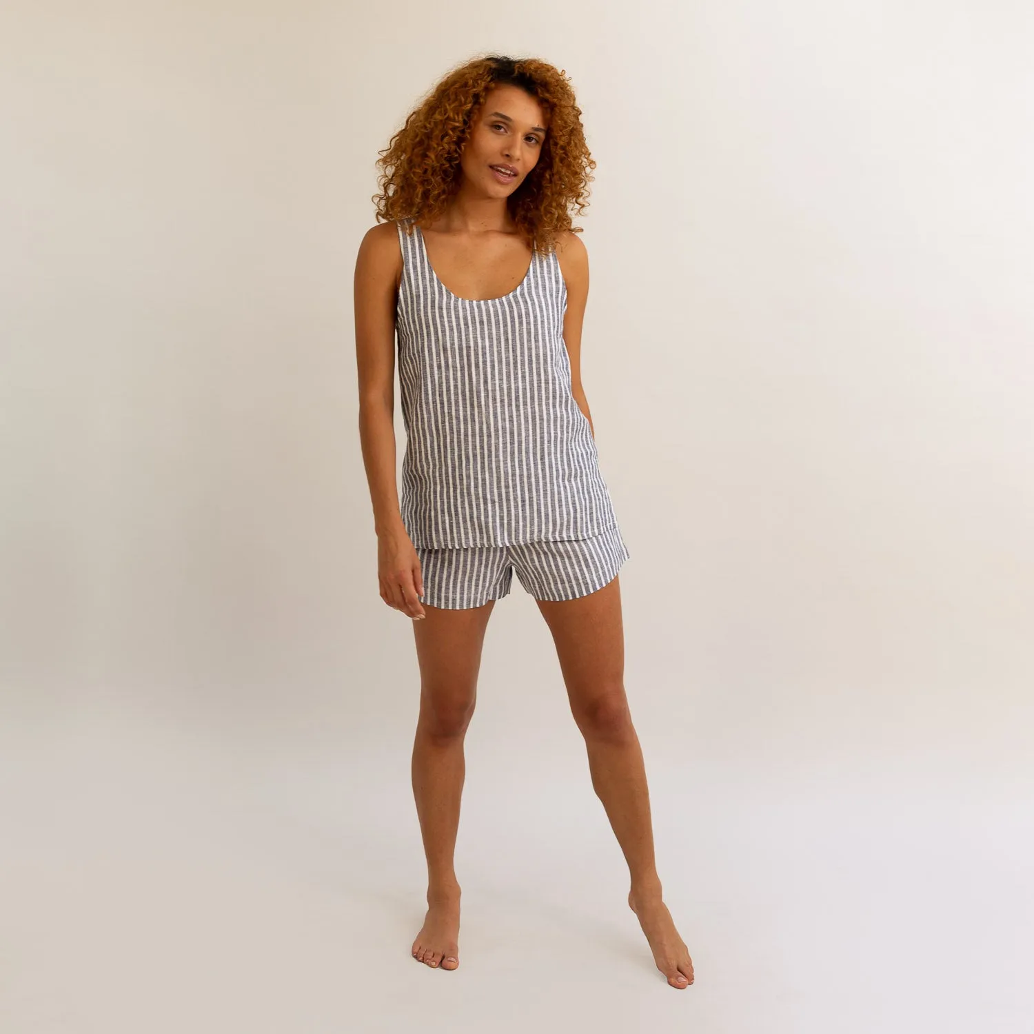 Midnight Stripe Cami Pyjama Set