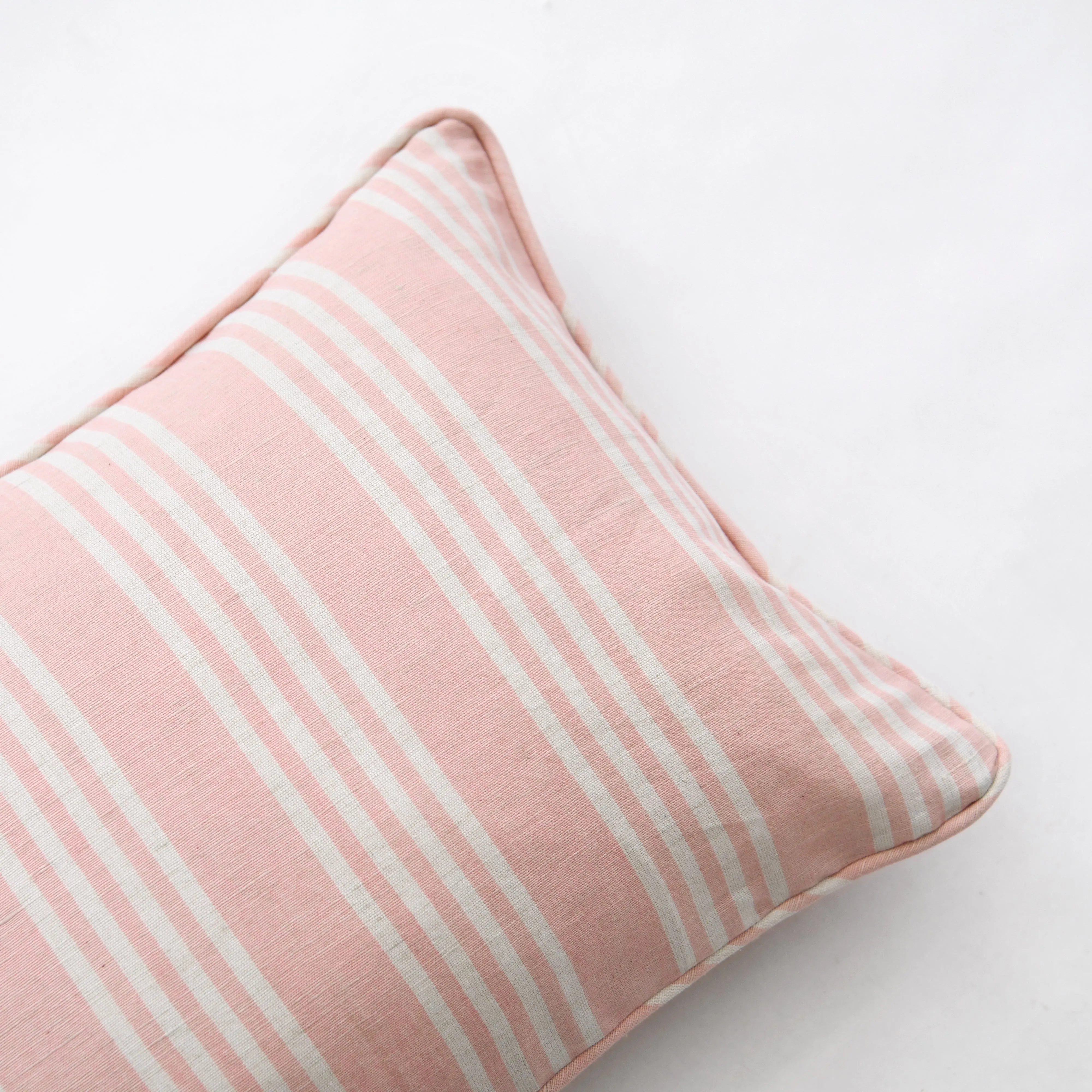 Peony Stripe Bolster With Piping