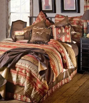 "Flying Horse" 5-Piece Western Bedding Ensemble - King