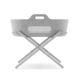 SnuzBaskit - Light Grey Moses Basket & Dove Stand