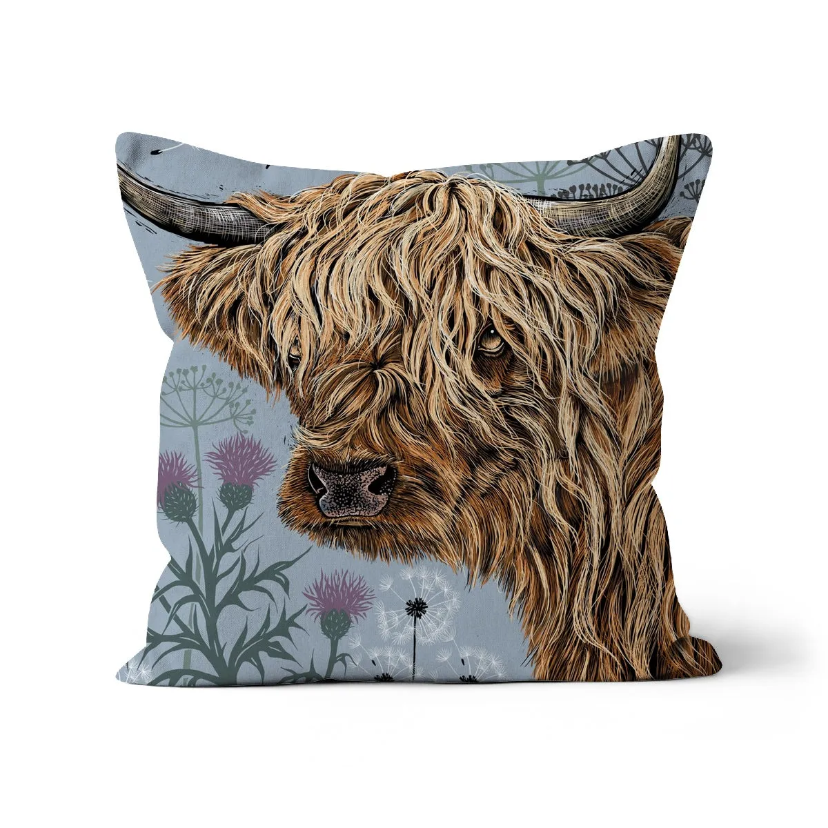 Thistle 'n' Coo Cushion - Blue